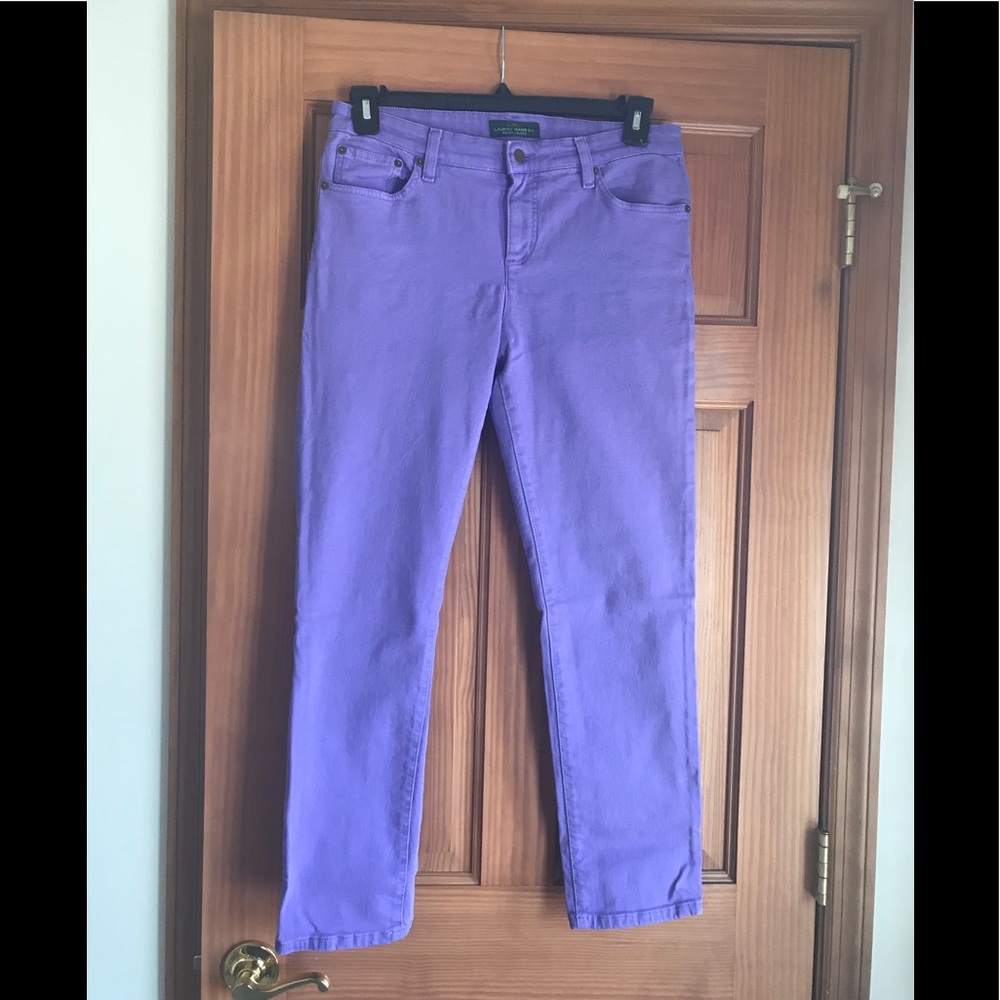 Ralph Lauren purple ankle jeans.  Great condition!